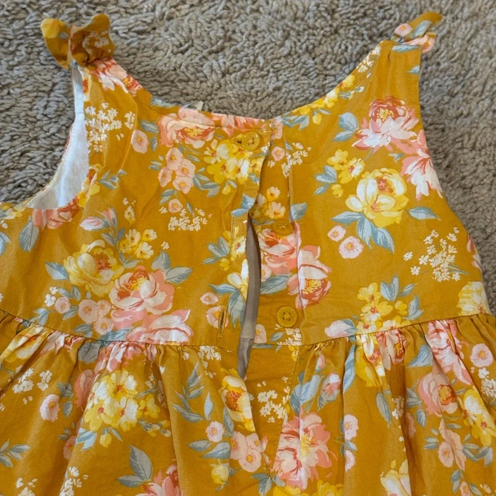 OshKosh B'gosh Floral Mustard Dress